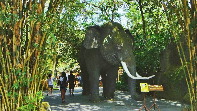 Giant elephant statue